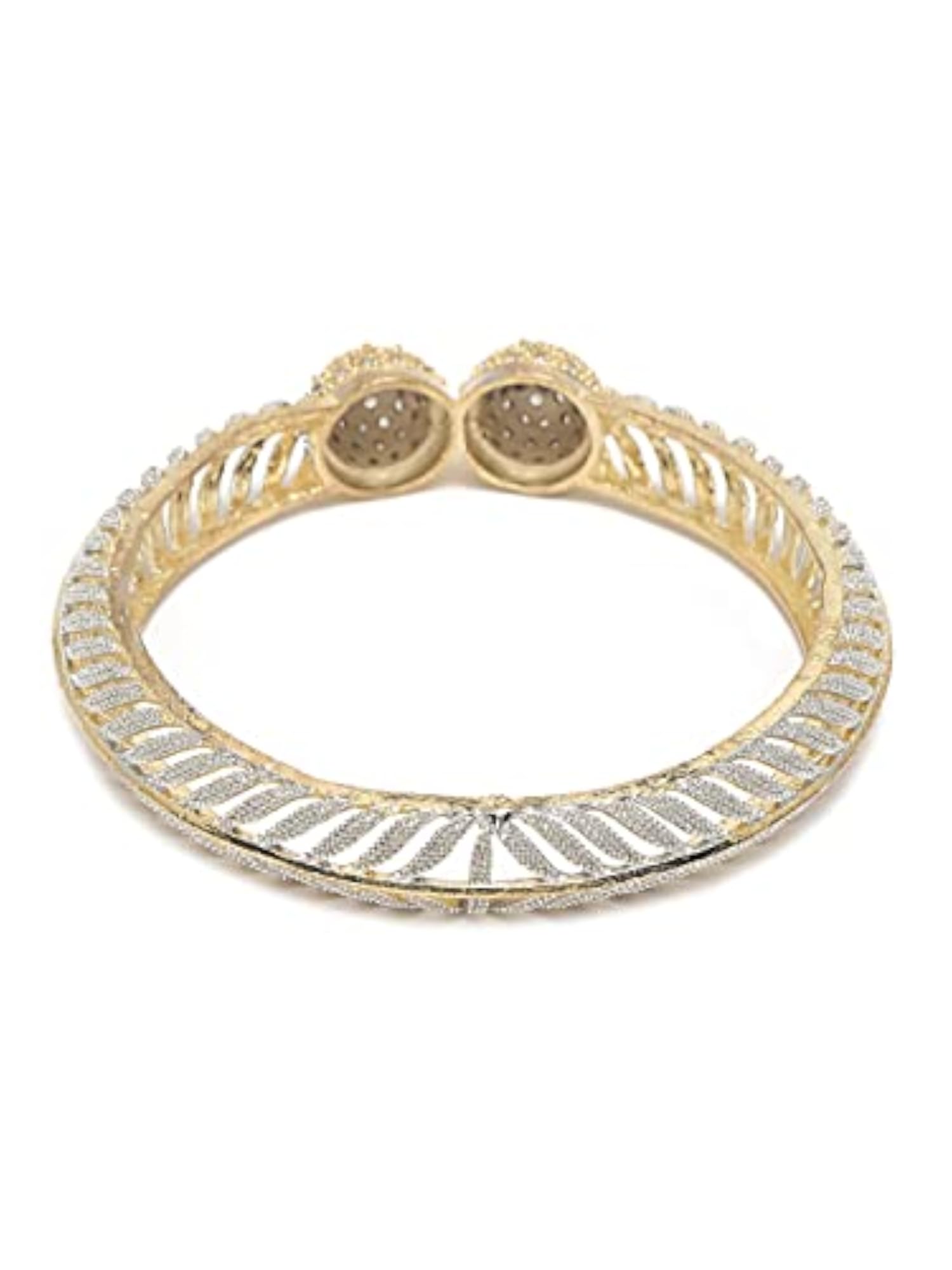 Stylish Plated Bangles for Women, Set of 2